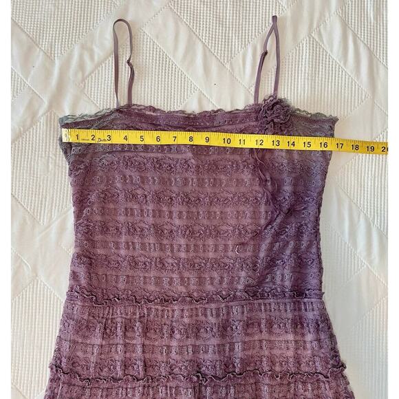 Max Studio Women’s Lace Midi Dress Size M – Mauve Lavender – Boho Romantic Style - Picture 5 of 6